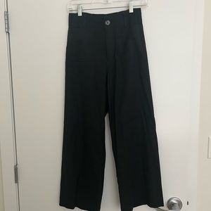 NWOT Anthropologie Maeve Colette Cropped Wide-Leg Linen Pants